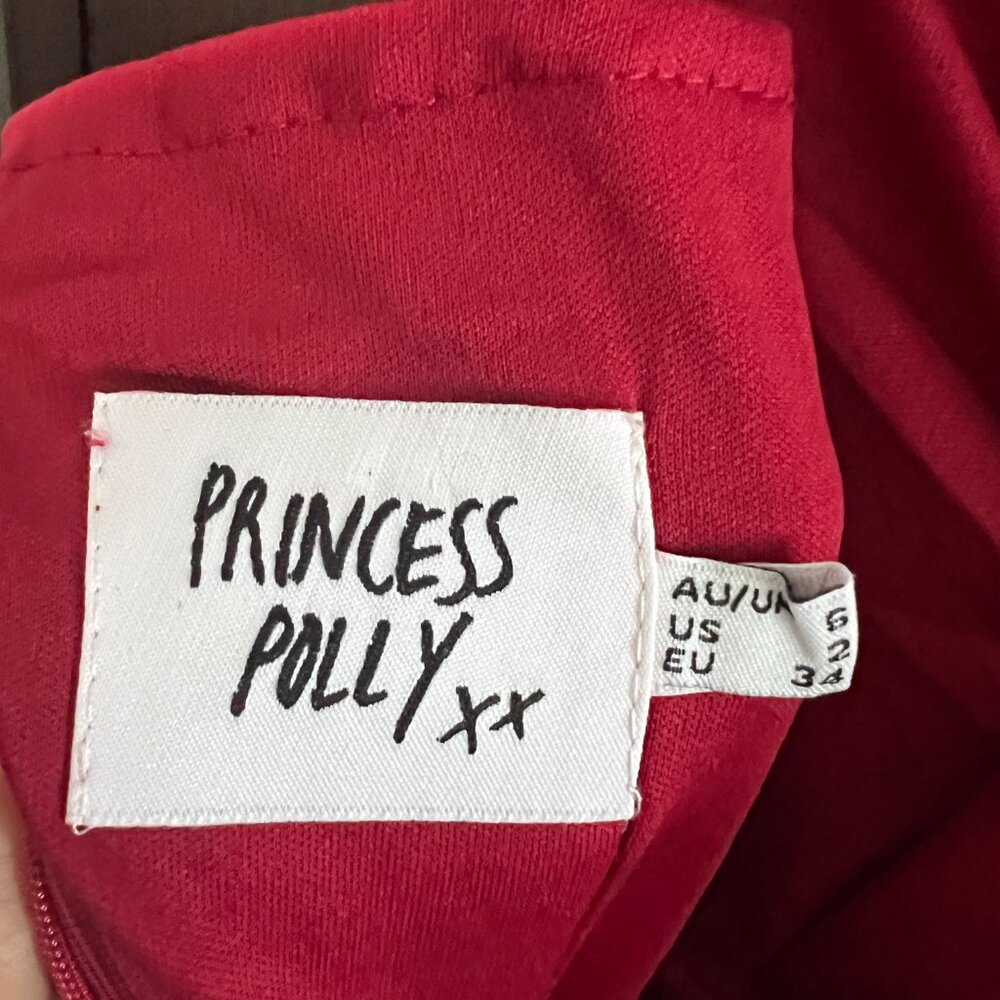 Princess Polly Tara Mini Dress in Red **PRE-OWNED*** - Picture 8 of 8